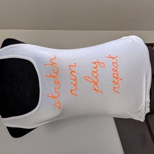 Racer mesh back tank